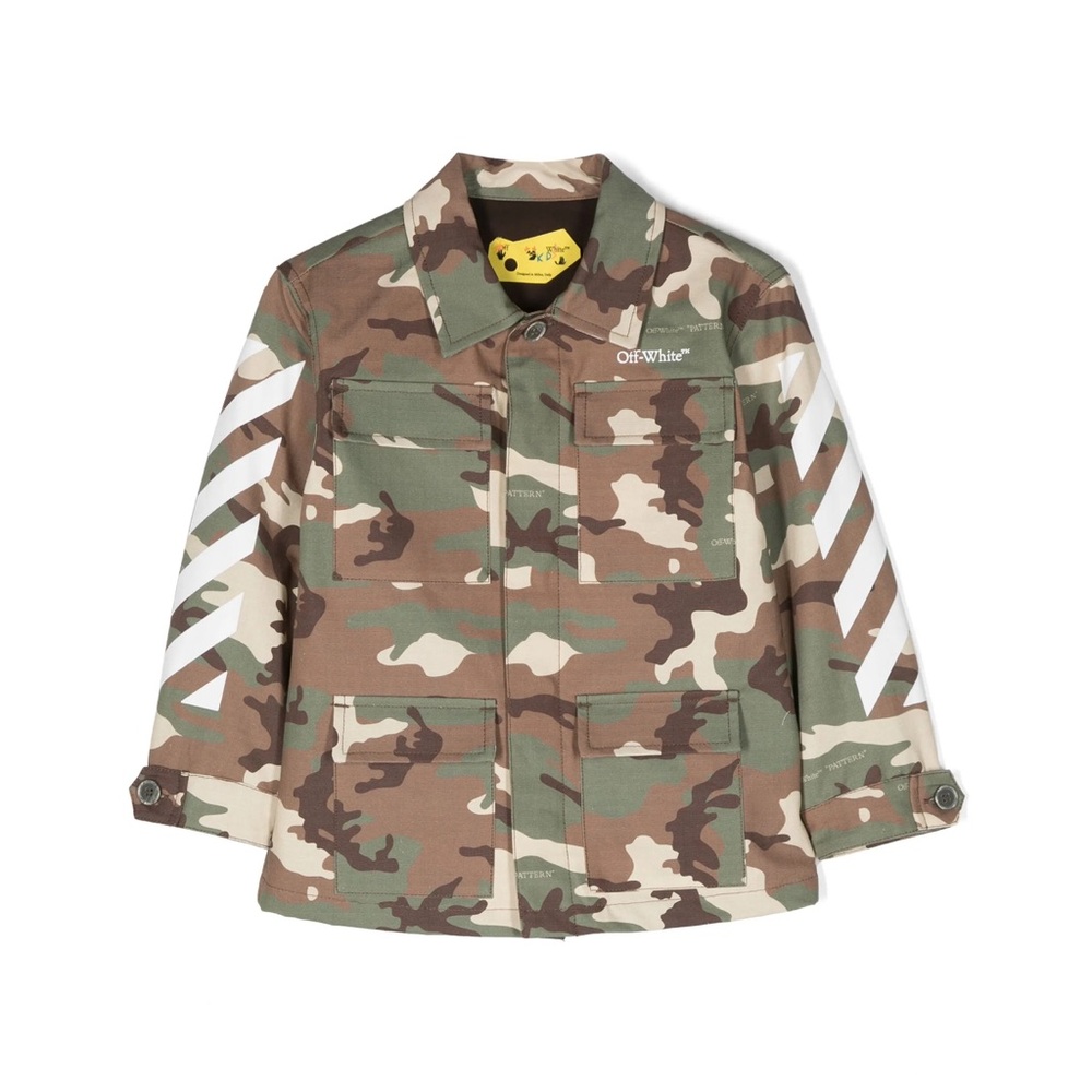 Off-White Kids Camouflage Button Down Shirt